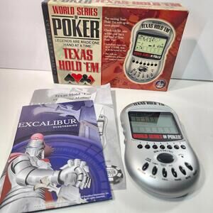 Excalibur World Series of Poker Texas Hold 'Em Handheld Electronic Game Tested